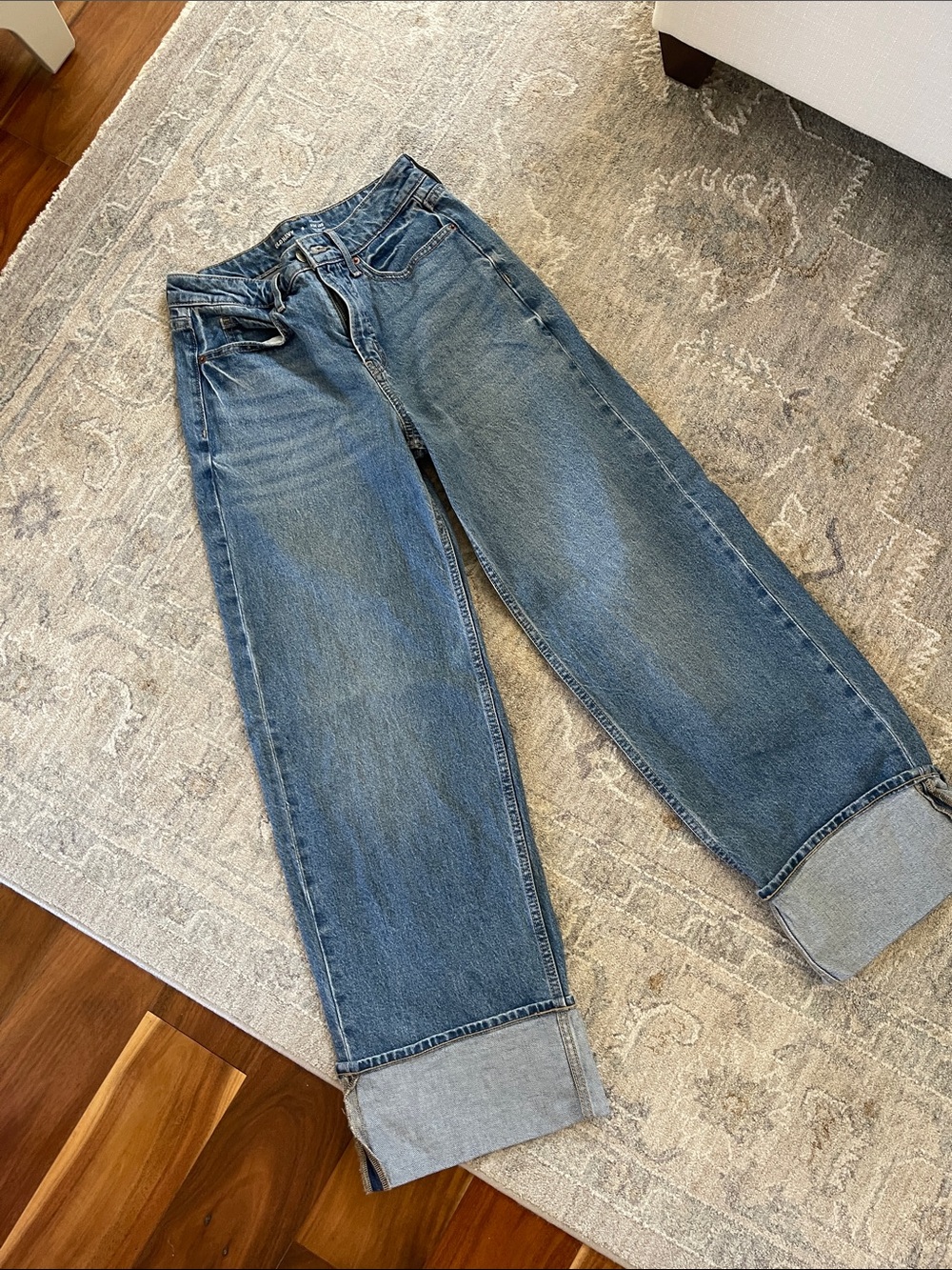 Old Navy high rise Wide-Leg Blue Jeans